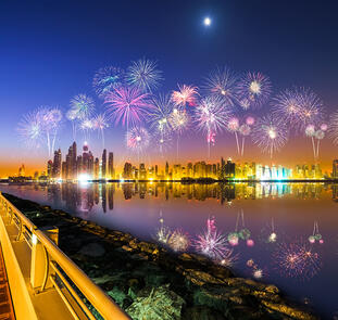 Silvester in der Supercity Dubai Silvester in der Supercity Dubai